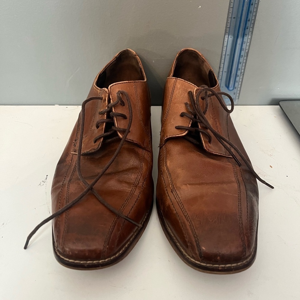 Florsheim  Oxford Dress Shoes Men's Size 10 , Brown Leather - Picture 3 of 7